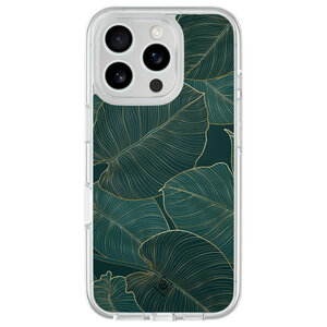 Casimoda iPhone 16 Pro hybride hoesje - Monstera leaves