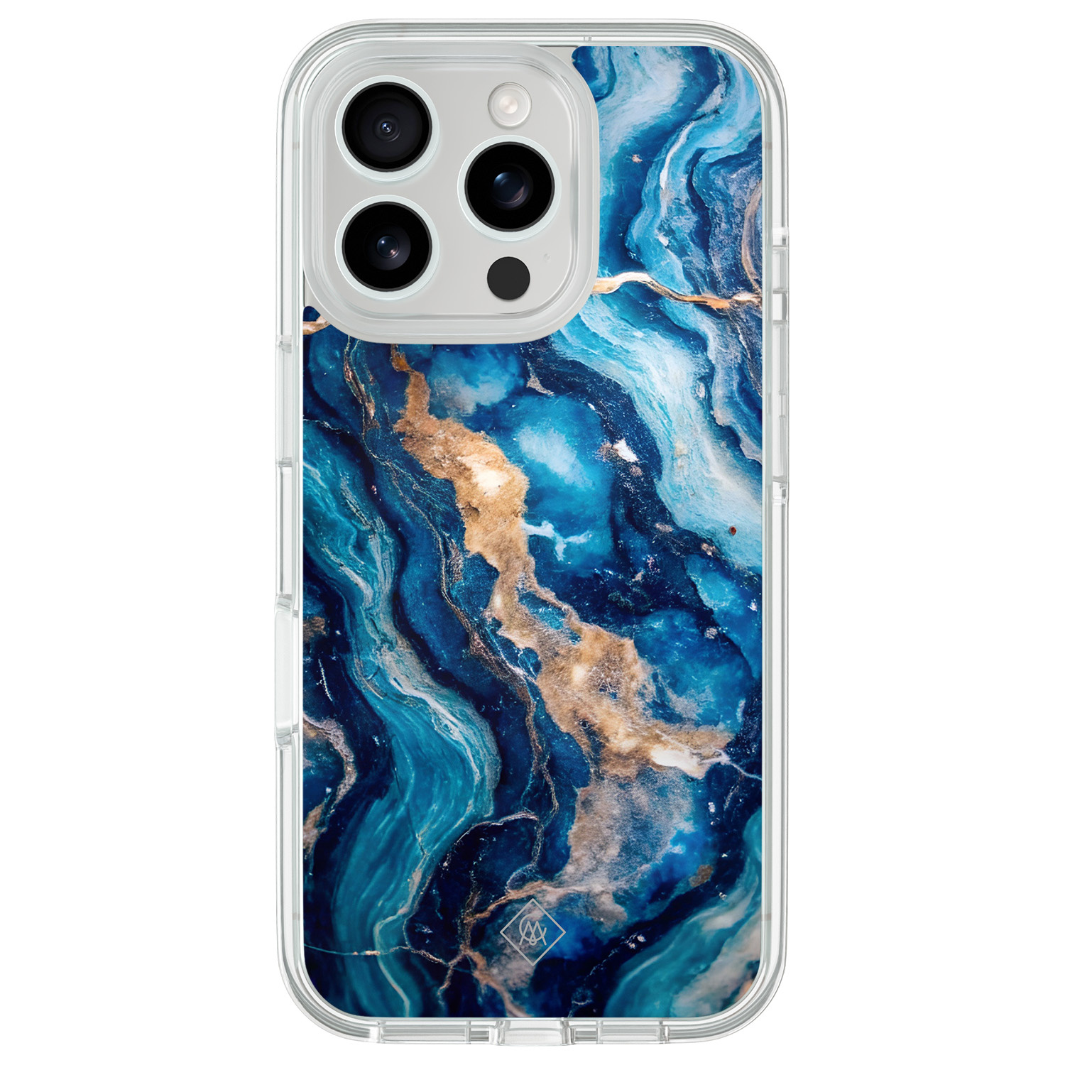 iPhone 16 Pro hybride hoesje Ocean marble