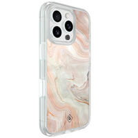 Casimoda iPhone 16 Pro hybride hoesje - Marmer waves