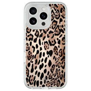 Casimoda iPhone 16 Pro hybride hoesje - Golden wildcat