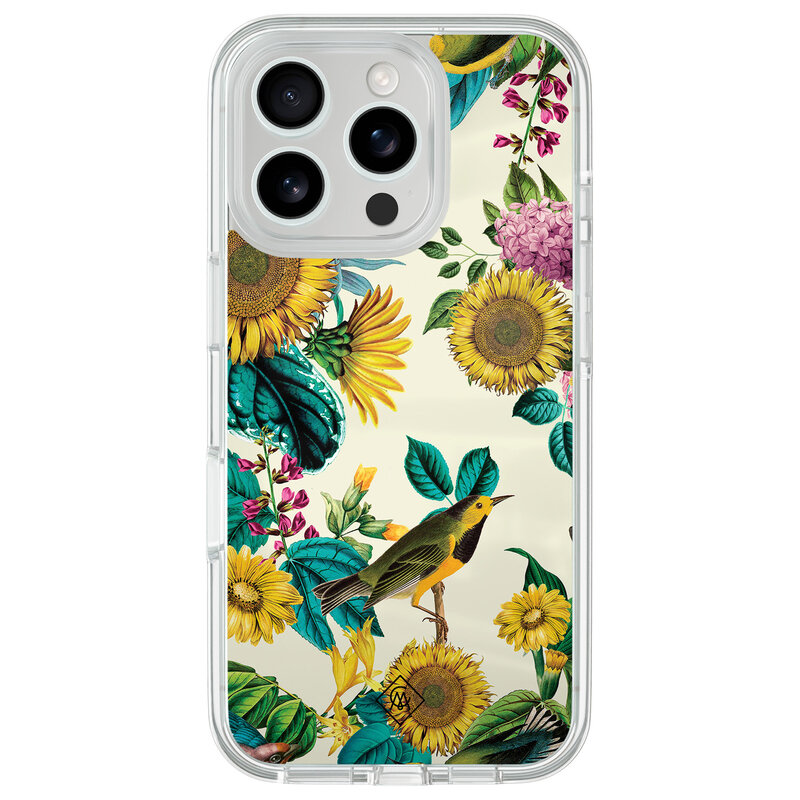 Casimoda iPhone 16 Pro hybride hoesje - Sunflowers