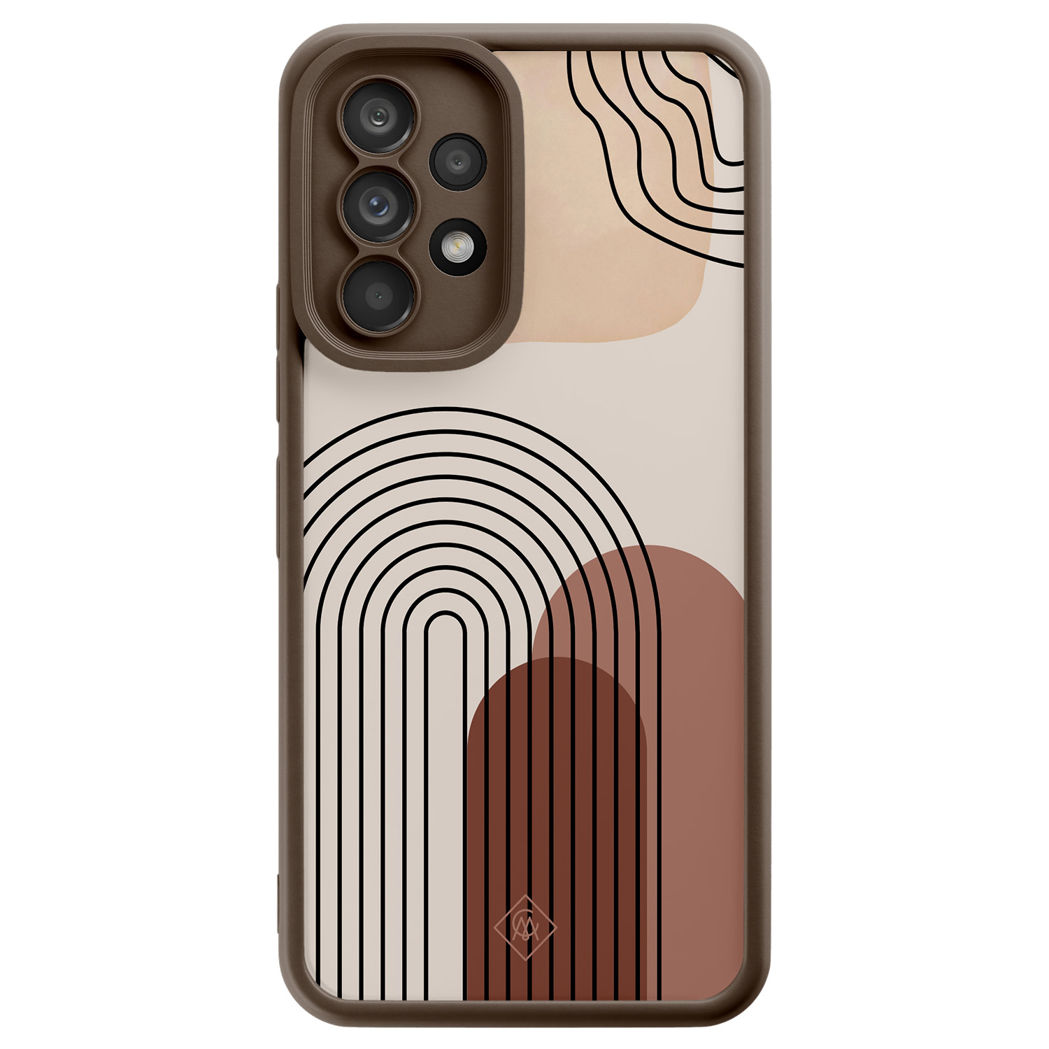 Samsung Galaxy A53 bruine case - Warm curves