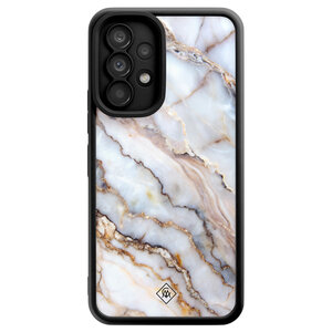 Casimoda Samsung Galaxy A53 zwarte case - Marble dream