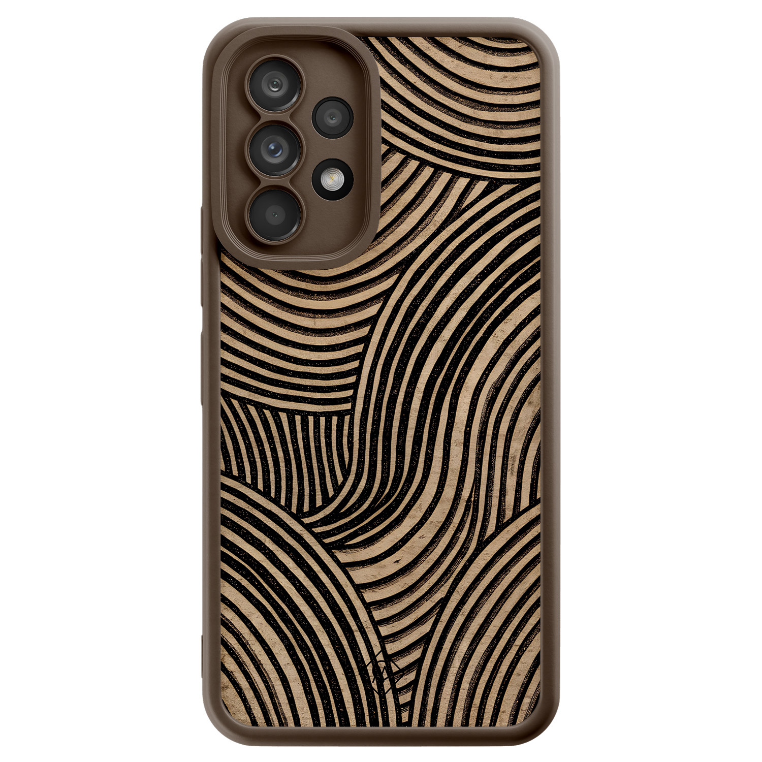 Samsung Galaxy A53 bruine case Ebony waves