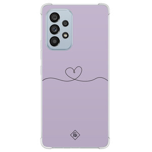 Casimoda Samsung Galaxy A53 shockproof hoesje - Hart lila