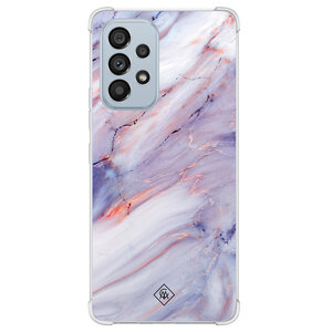 Casimoda Samsung Galaxy A53 shockproof hoesje - Marmer paars