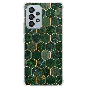 Casimoda Samsung Galaxy A53 shockproof hoesje - Kubus groen