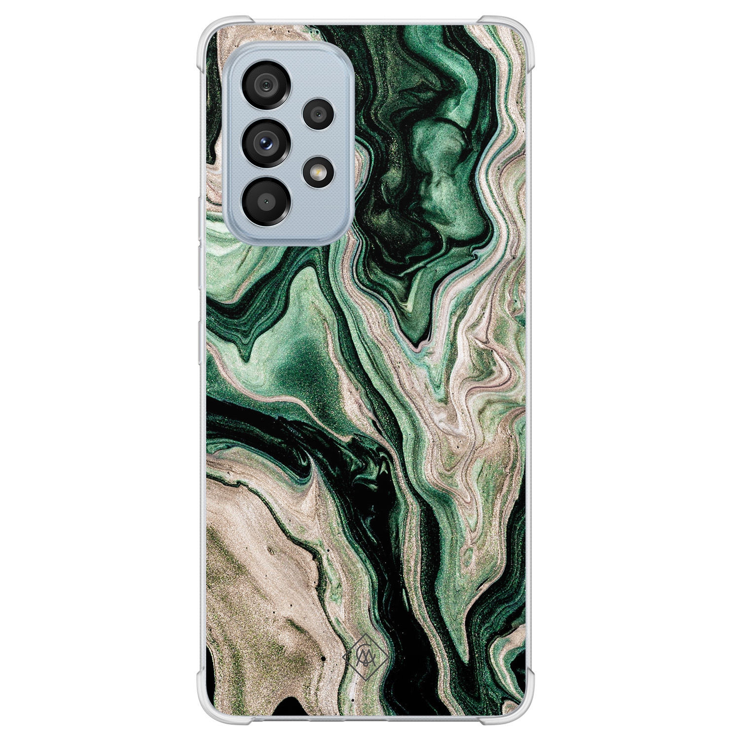 Samsung Galaxy A53 shockproof hoesje Green waves