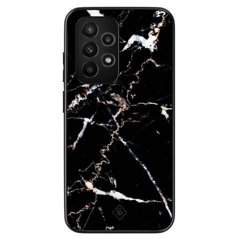 Casimoda Samsung Galaxy A53 hoesje - Marmer zwart
