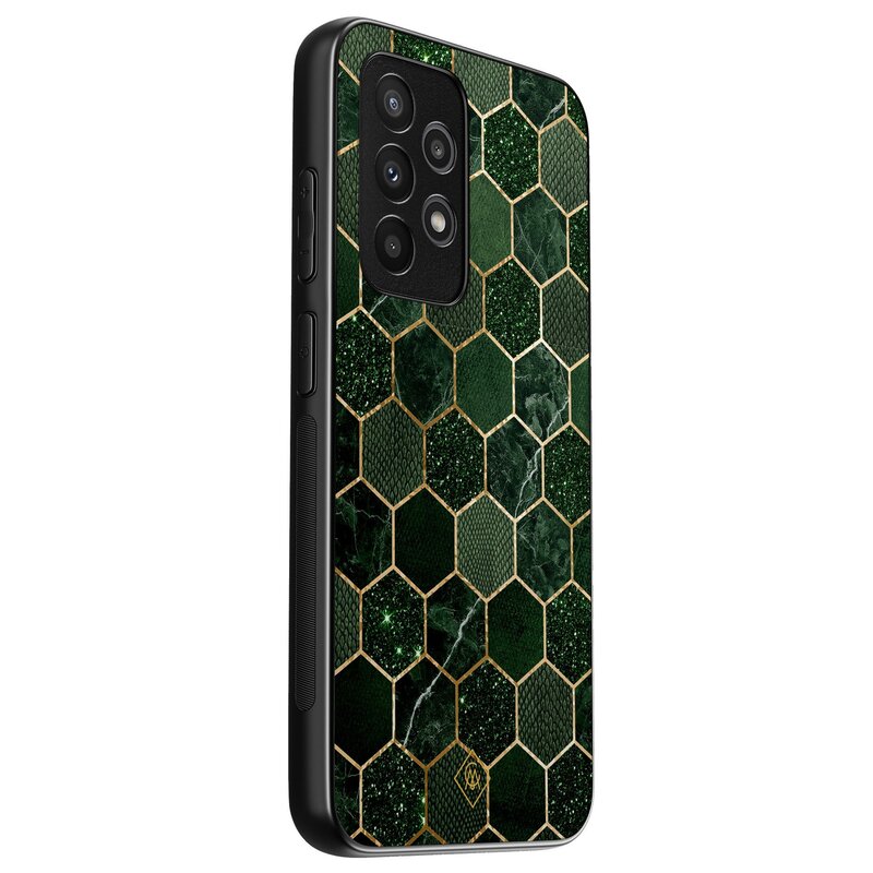 Casimoda Samsung Galaxy A53 hoesje - Kubus groen