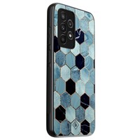 Casimoda Samsung Galaxy A53 hoesje - Blue cubes