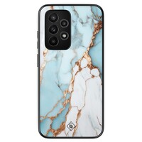 Casimoda Samsung Galaxy A53 hoesje - Marmer lichtblauw