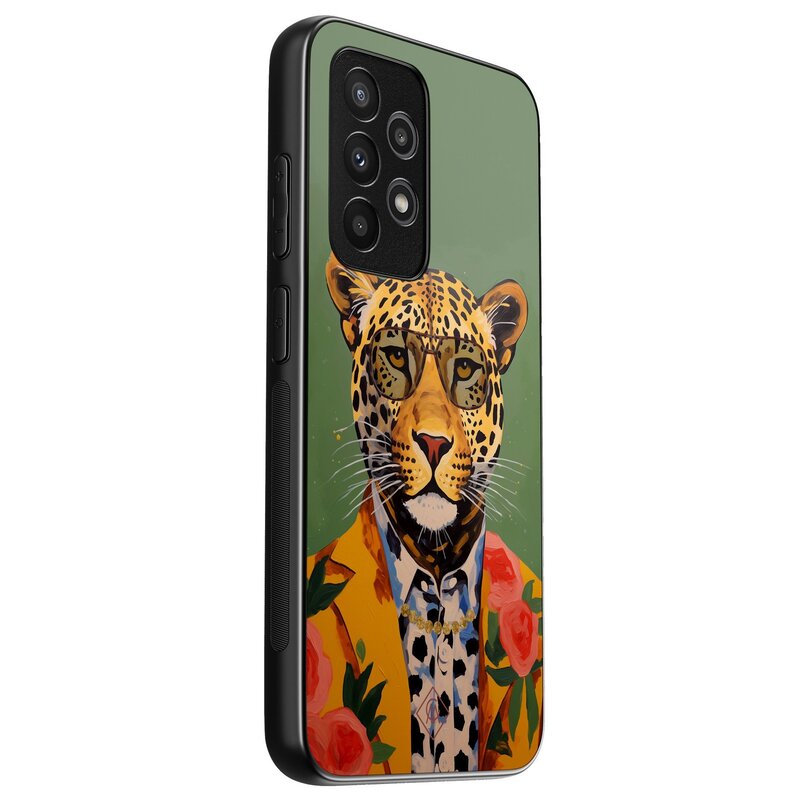 Casimoda Samsung Galaxy A53 hoesje - Luipaard hipster