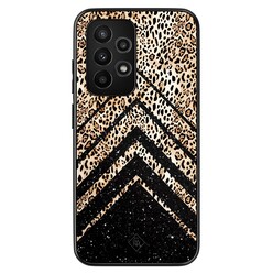Casimoda Samsung Galaxy A53 hoesje - Chevron luipaard