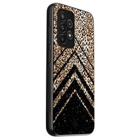 Casimoda Samsung Galaxy A53 hoesje - Chevron luipaard
