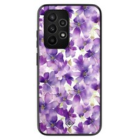 Casimoda Samsung Galaxy A53 hoesje - Floral violet