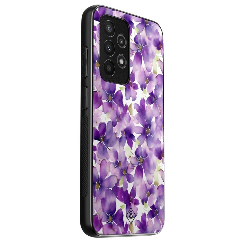 Casimoda Samsung Galaxy A53 hoesje - Floral violet
