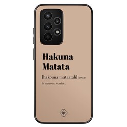 Casimoda Samsung Galaxy A53 hoesje - Hakuna matata