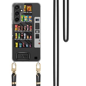 Casimoda Samsung Galaxy S24 FE hoesje met zwart koord - Snoepautomaat