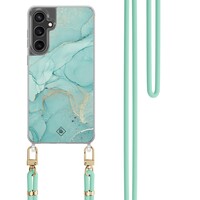 Casimoda Samsung Galaxy S24 FE hoesje met mint koord - Touch of mint