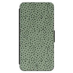 Casimoda iPhone 16 flipcase - Green confetti