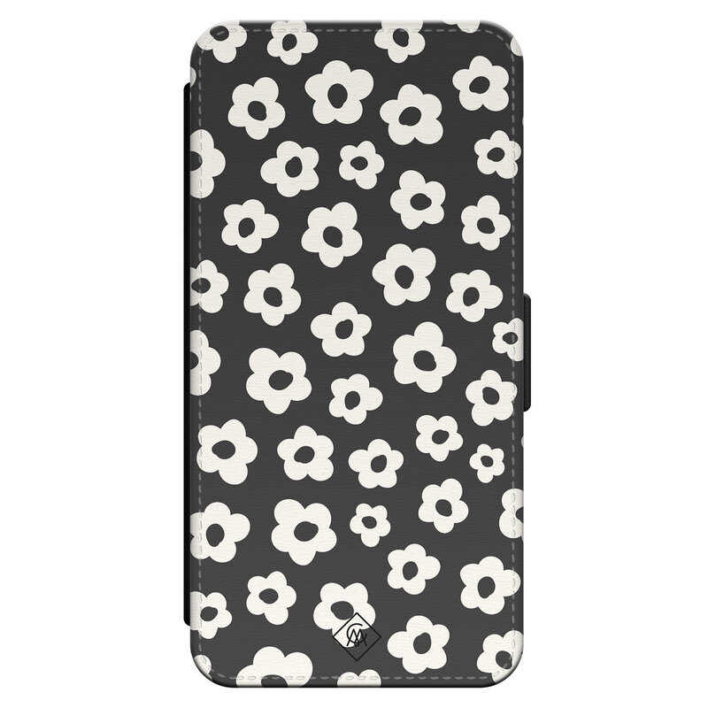 Casimoda iPhone 16 Pro flipcase - Retro bloempjes