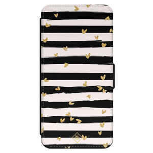 Casimoda iPhone 16 Pro flipcase - Hart streepjes