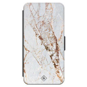 Casimoda iPhone 16 Pro flipcase - Marmer goud