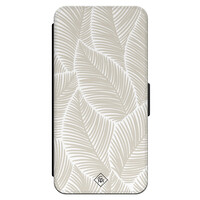 Casimoda iPhone 16 Pro flipcase - Palm leaves beige