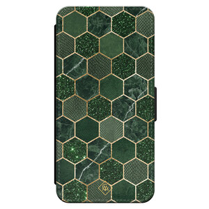 Casimoda iPhone 16 Pro flipcase - Green cubes