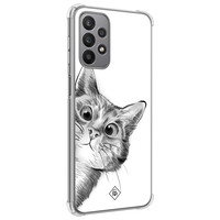 Casimoda Samsung Galaxy A23 shockproof hoesje - Kat kiekeboe