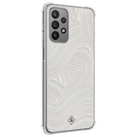 Casimoda Samsung Galaxy A23 shockproof hoesje - Abstract beige waves