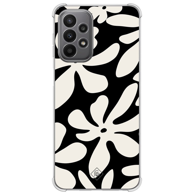 Casimoda Samsung Galaxy A23 shockproof hoesje - Noir bloom