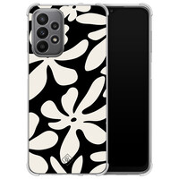 Casimoda Samsung Galaxy A23 shockproof hoesje - Noir bloom