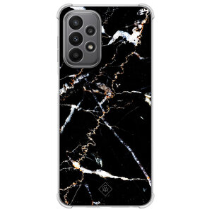 Casimoda Samsung Galaxy A23 shockproof hoesje - Marmer zwart