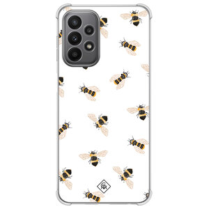 Casimoda Samsung Galaxy A23 shockproof hoesje - Bee happy