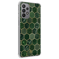Casimoda Samsung Galaxy A23 shockproof hoesje - Kubus groen