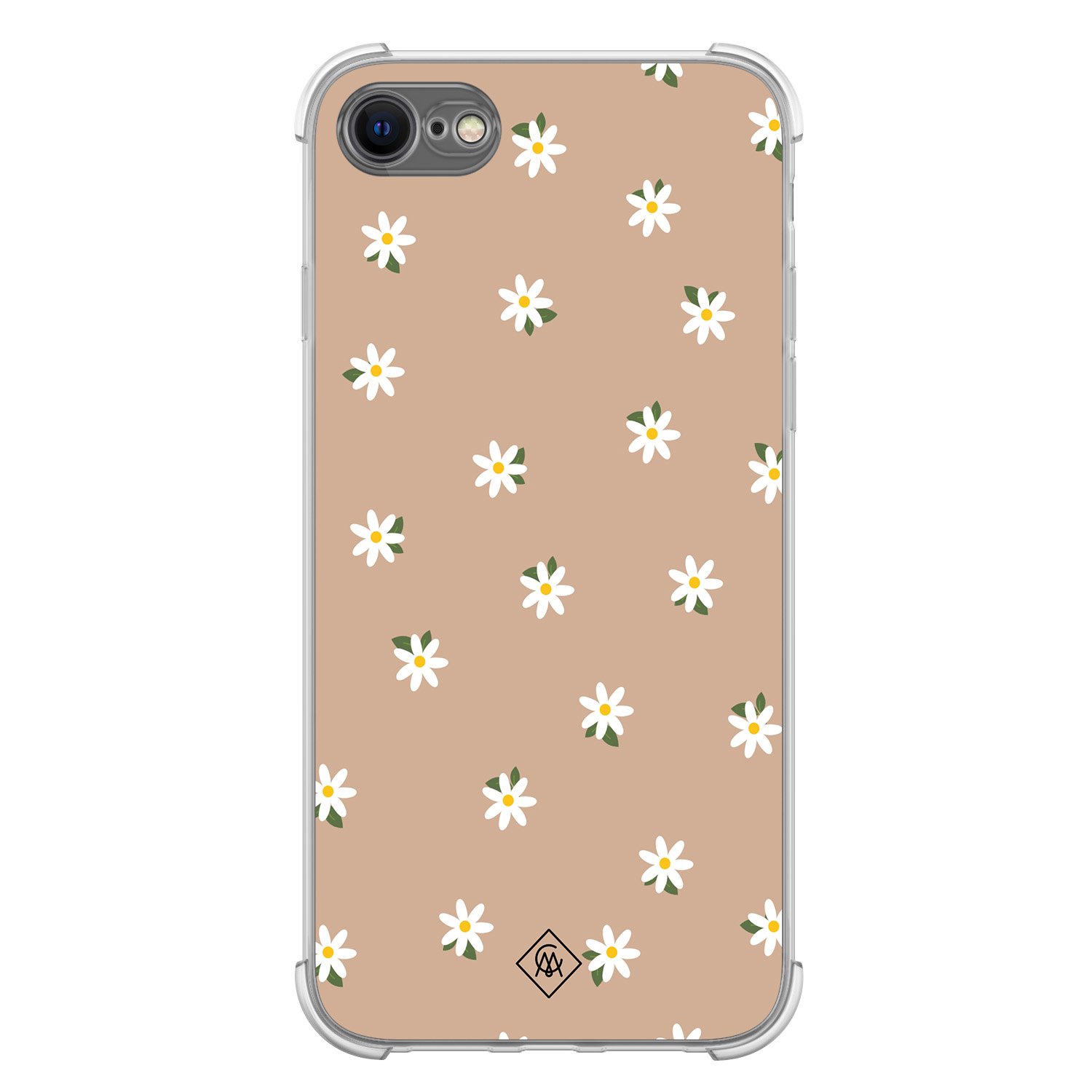 iPhone SE (2020 2022) 8 7 shockproof hoesje Sweet daisies