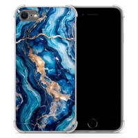 Casimoda iPhone SE (2020/2022) / 8 / 7 shockproof hoesje - Ocean marble