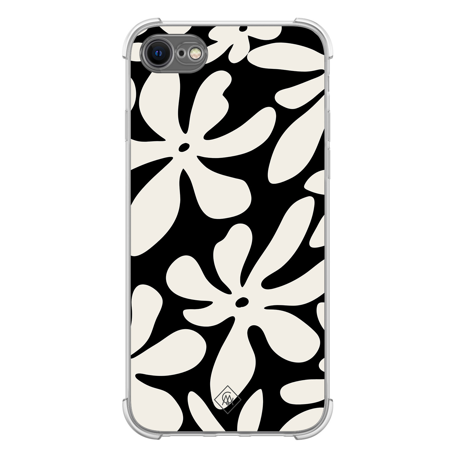 iPhone SE (2020 2022) 8 7 shockproof hoesje Noir bloom