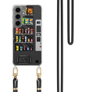 Casimoda Samsung Galaxy S24 Plus hoesje met zwart koord - Snoepautomaat
