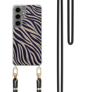 Casimoda Samsung Galaxy S24 Plus hoesje met zwart koord - Wavy twist