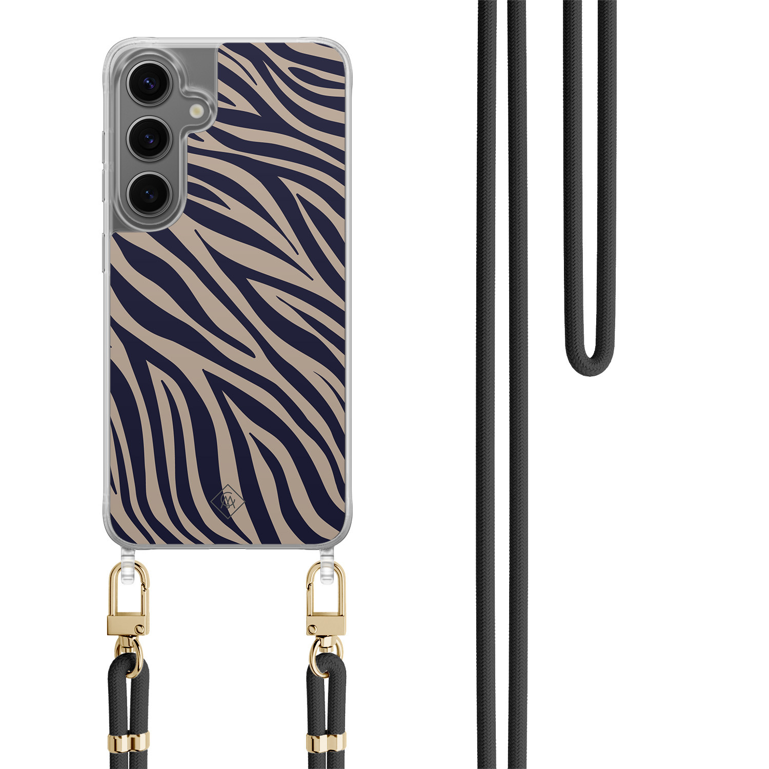 Samsung Galaxy S24 Plus hoesje met zwart koord Wavy twist