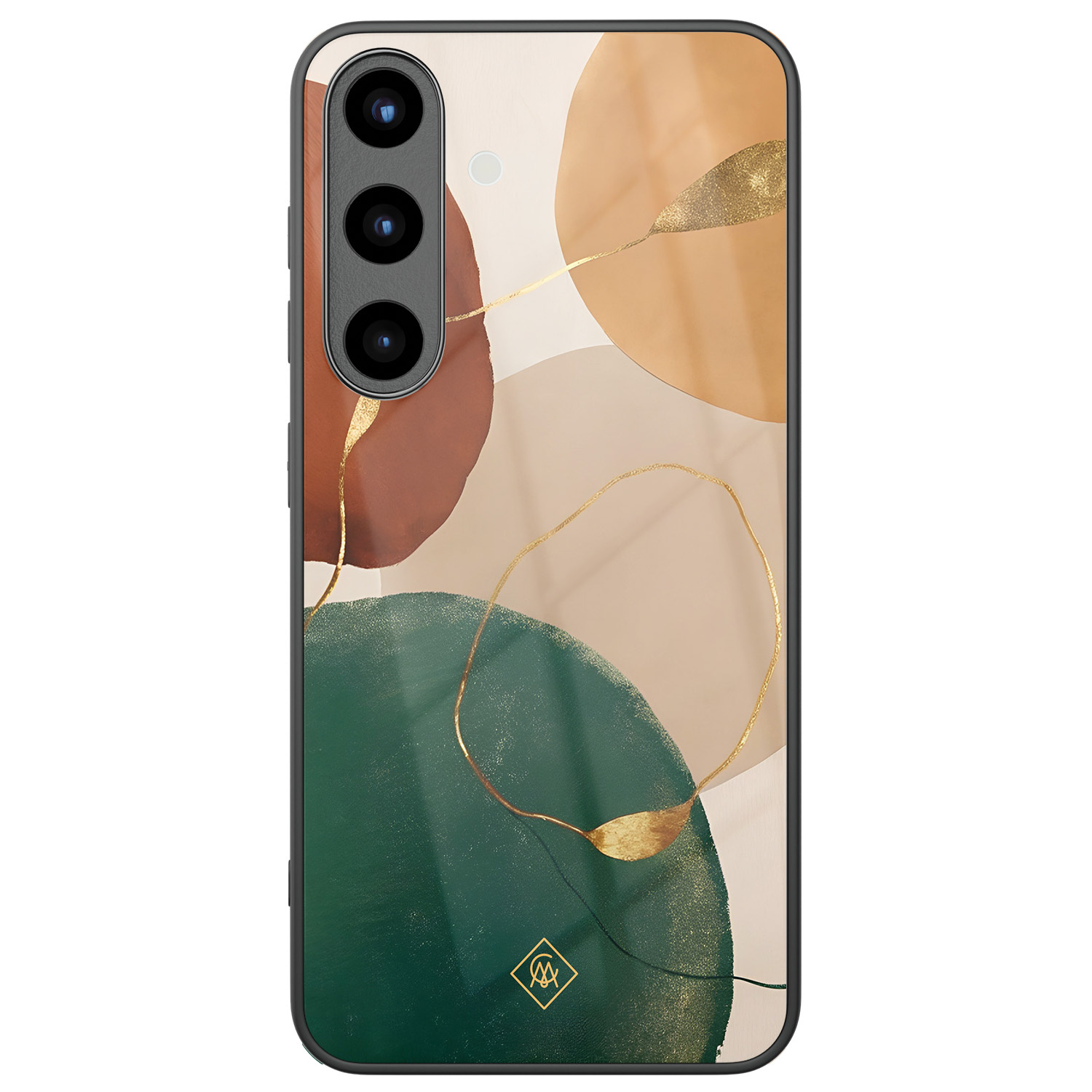 Samsung Galaxy S25 glazen hardcase Earthy luxe