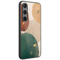 Casimoda Samsung Galaxy S25 glazen hardcase - Earthy luxe