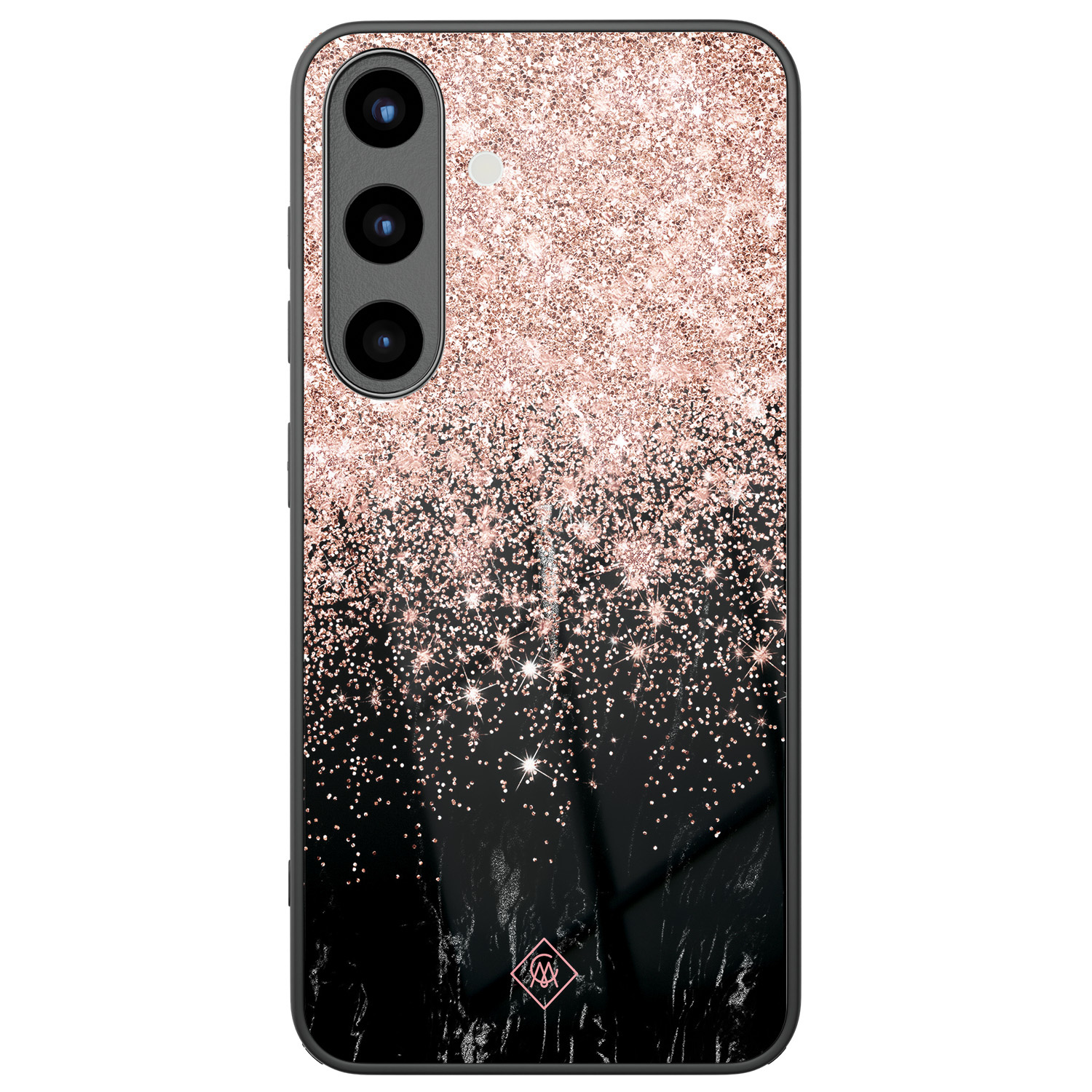 Samsung Galaxy S25 glazen hardcase Marmer twist