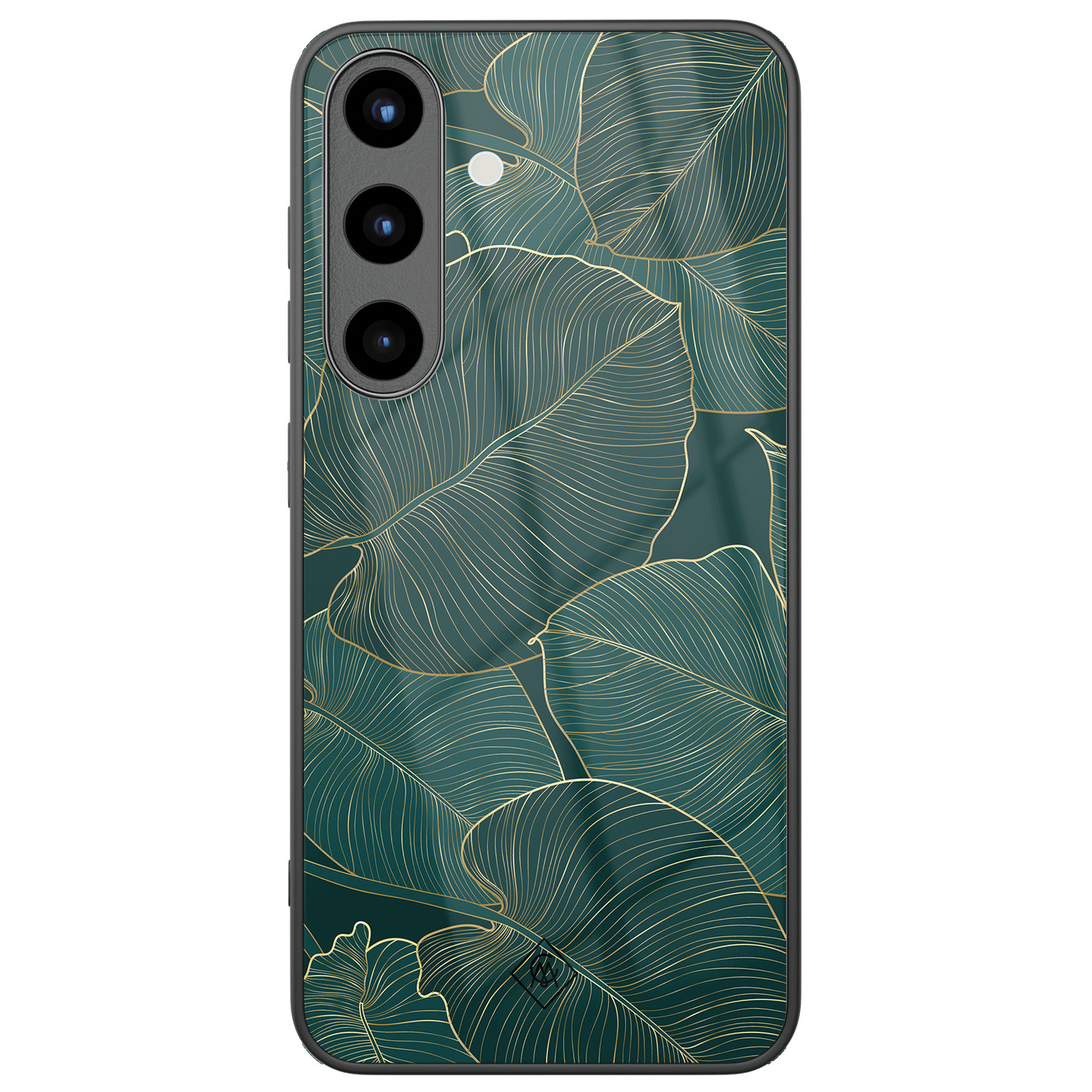 Samsung Galaxy S25 glazen hardcase Monstera leaves