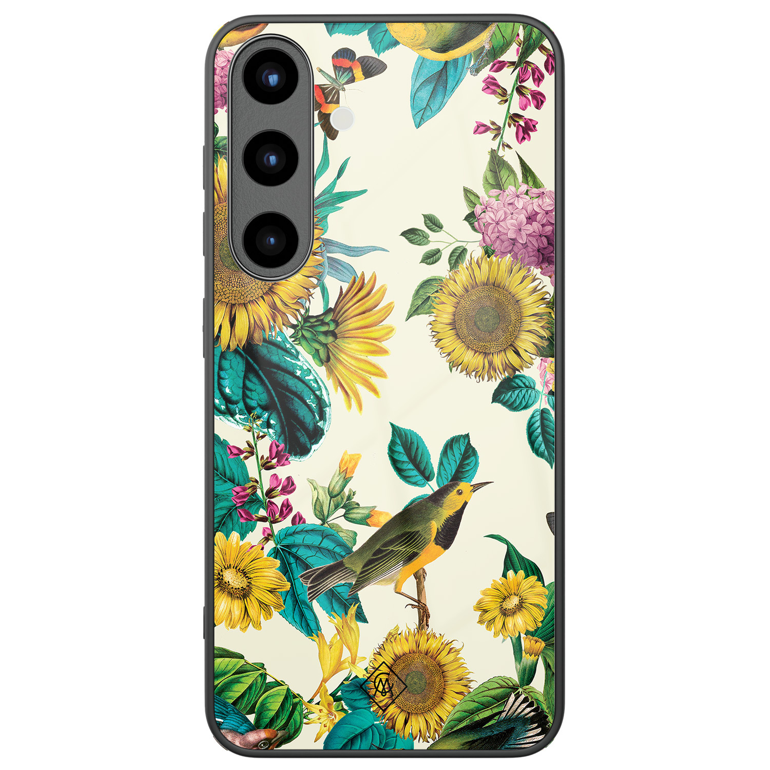 Samsung Galaxy S25 glazen hardcase Sunflowers