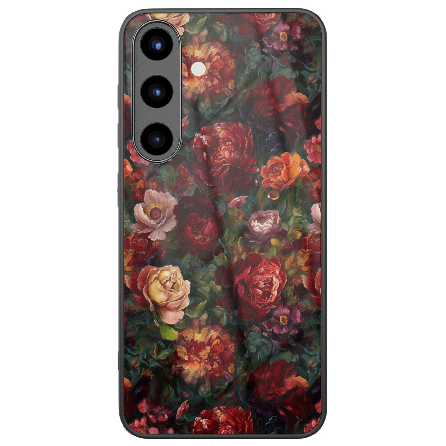 Samsung Galaxy S25 glazen hardcase Floral garden