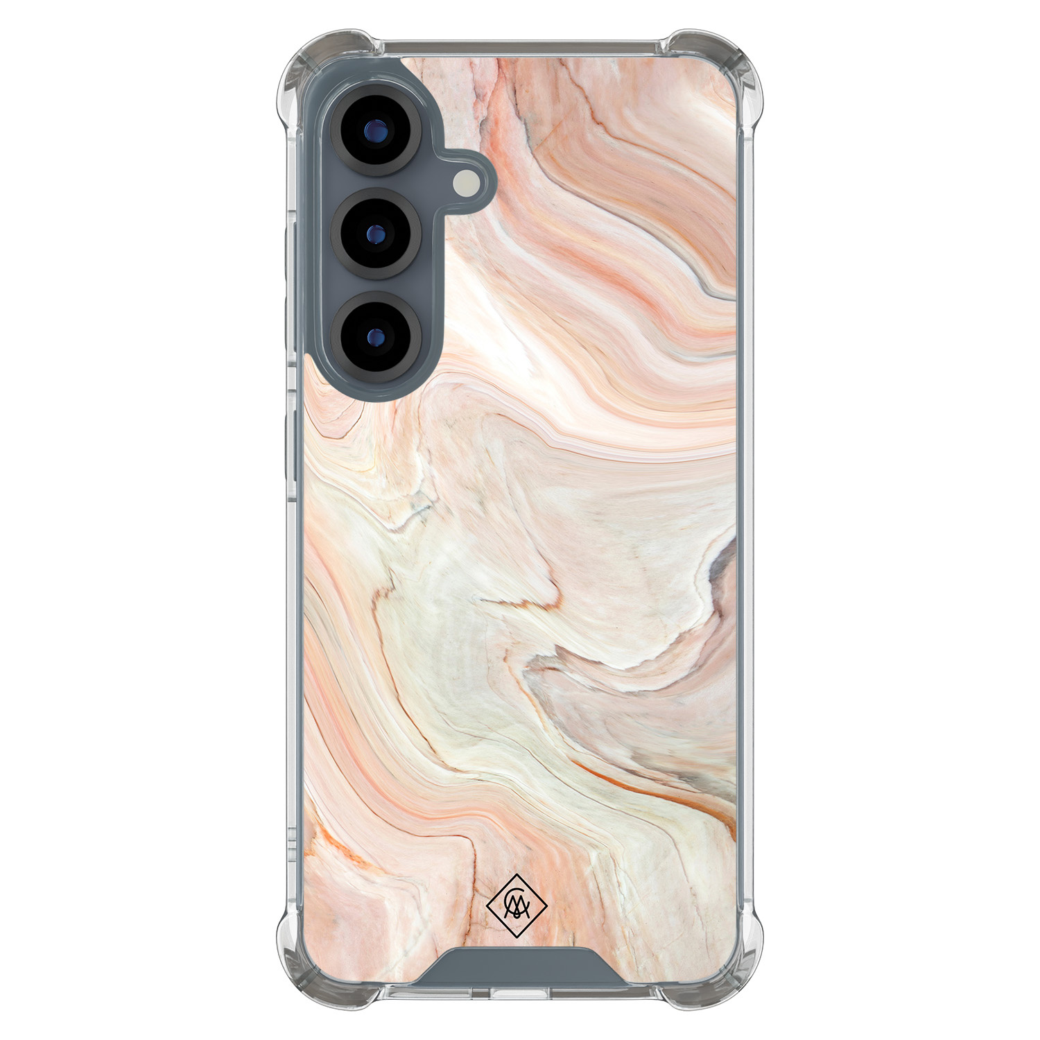 Samsung Galaxy S25 shockproof hoesje Marmer waves